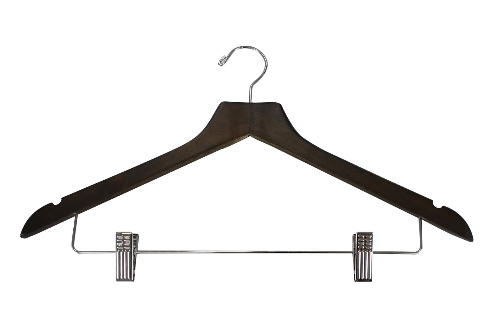 Деревянная вешалка Crown с зажимами